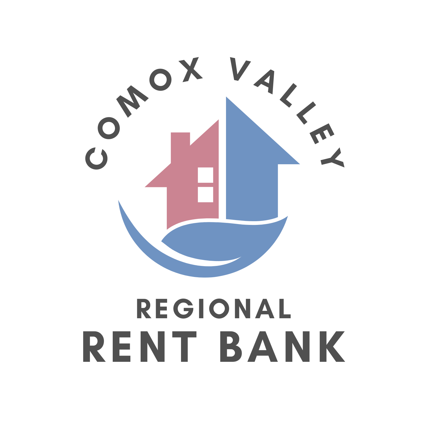 Comox Valley Logo - Pink and Blue House